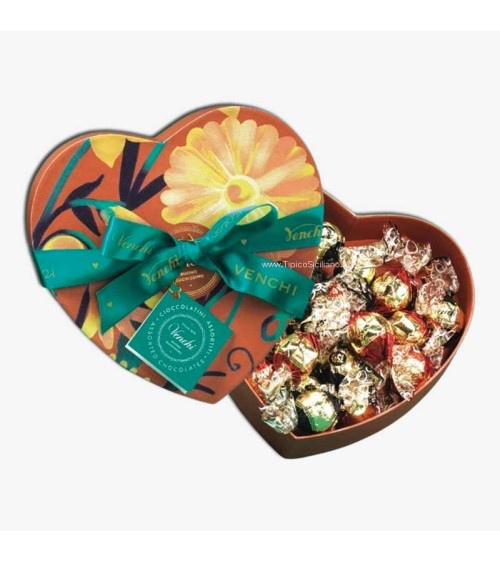 Cioccolatini Venchi - Confezione Regalo - Cuore In Latta San Valentino